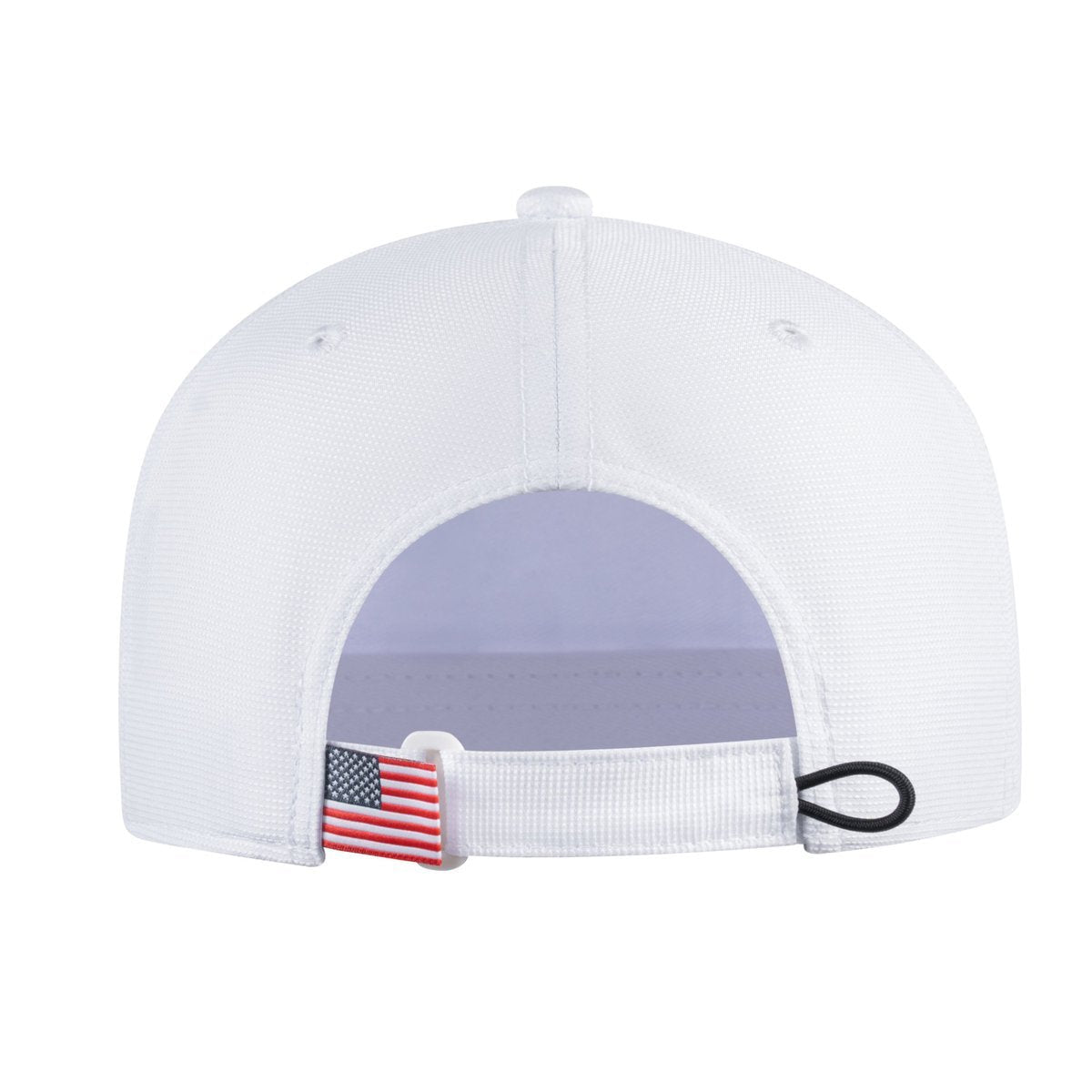 Leopard V2 6-Panel Baseball Cap with White front and White back