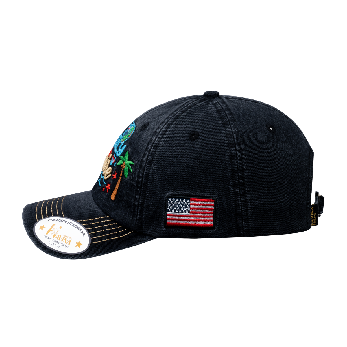 Embroidered Family Cruise - Traveling - 6 Panel Baseball Cap - Black - Classic