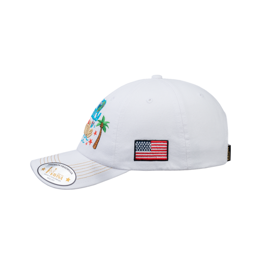 Embroidered Family Cruise - Traveling - 6 Panel Baseball Cap - White - Classic
