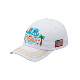 Family Cruise, Traveling 6-Panel Baseball Cap with White front and White back