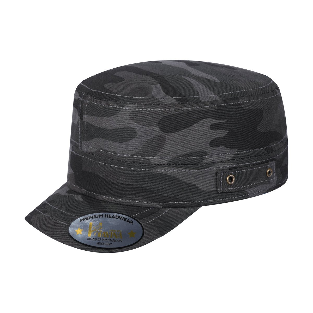 Blank - Military Hat - Black Camo/Black Camo