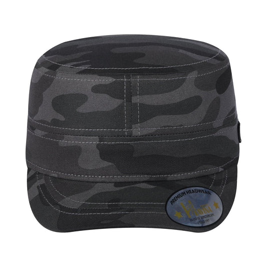 Blank - Military Hat - Black Camo/Black Camo