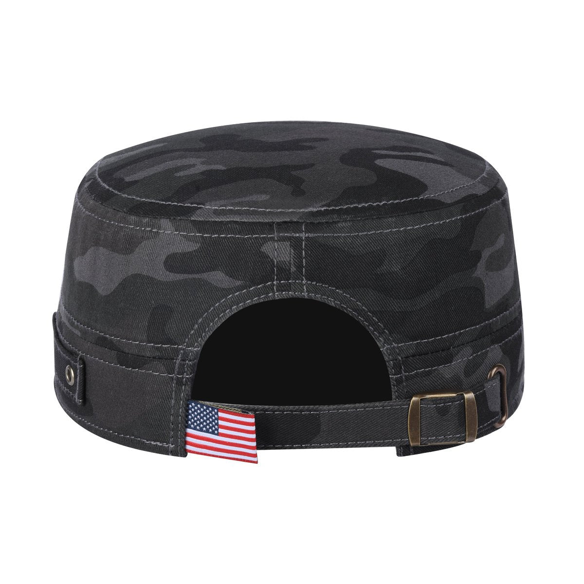 Embroidered The USA - Military Hat - Black Camo/Black Camo