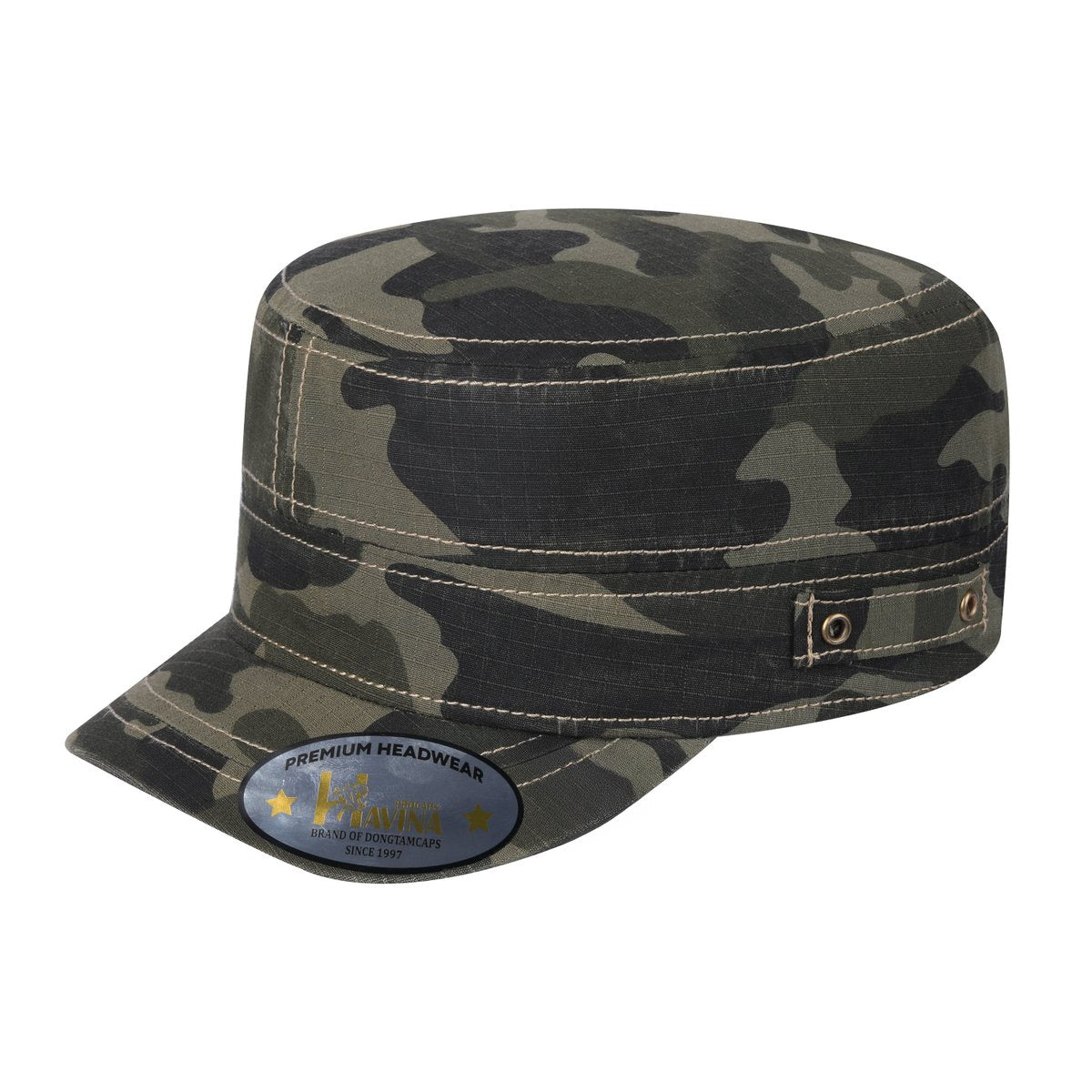 Blank - Military Hat - Green Camo/Green Camo
