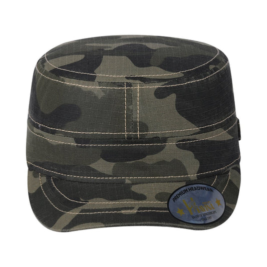 Blank - Military Hat - Green Camo/Green Camo
