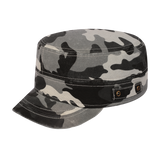 Blank Military Hat with Grey Camo front and Grey Camo back