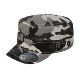 Rubber The US Flag - Military Hat - Grey Camo/Grey Camo