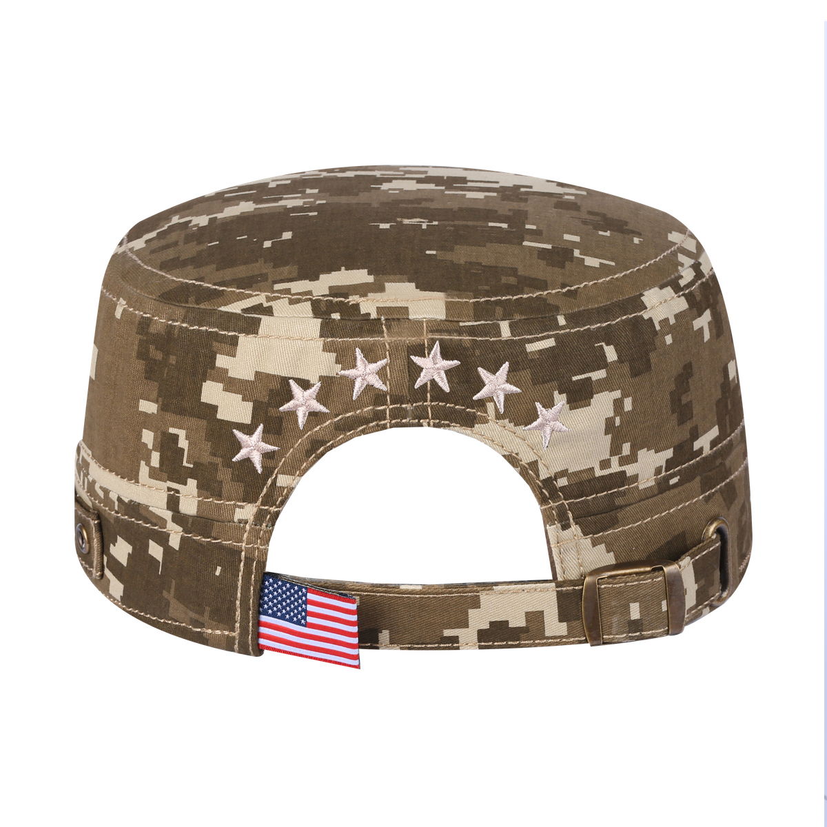 Embroidered The Star - Military Hat - Khaki Camo 2/Khaki Camo 2
