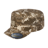Rubber The US Flag - Military Hat - Khaki Camo 2/Khaki Camo 2