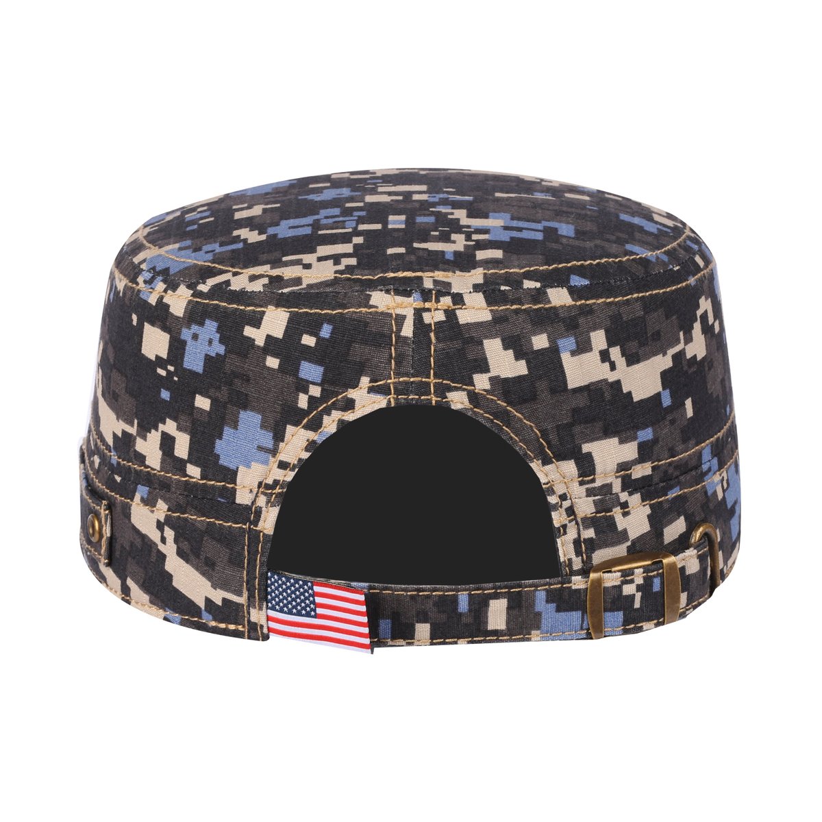 Embroidered The USA - Military Hat - Navy Camo/Navy Camo