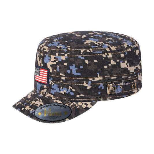 Rubber The US Flag - Military Hat - Navy Camo/Navy Camo