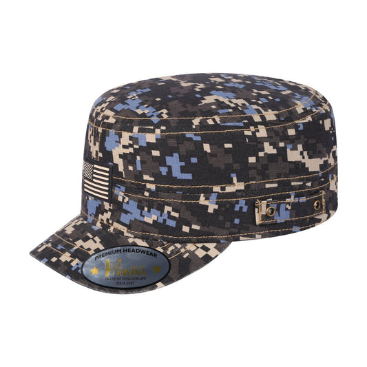 Rubber The US Flag - Military Hat - Navy Camo 2/Navy Camo 2