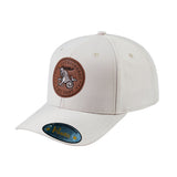 V2 Embroidered And Laser-Engraved Capricorn Zodiac (December 22 - January 19) - 6 Panel Baseball Cap - Beige/Beige