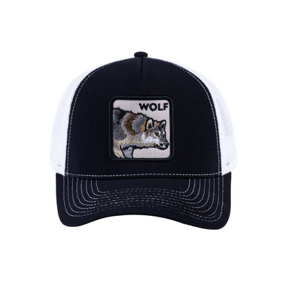 Wolf V2 5-Panel Trucker Hat with Black front and White back