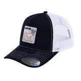 Hunter V2 5-Panel Trucker Hat with Black front and White back