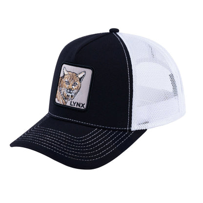 Lynx V2 5-Panel Trucker Hat with Black front and White back