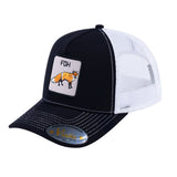 Fox V2 5-Panel Trucker Hat with Black front and White back