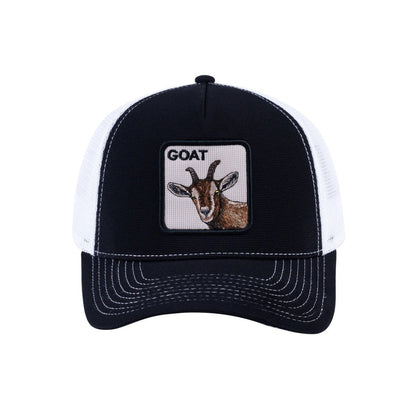 Goat V2 5-Panel Trucker Hat with Black front and White back
