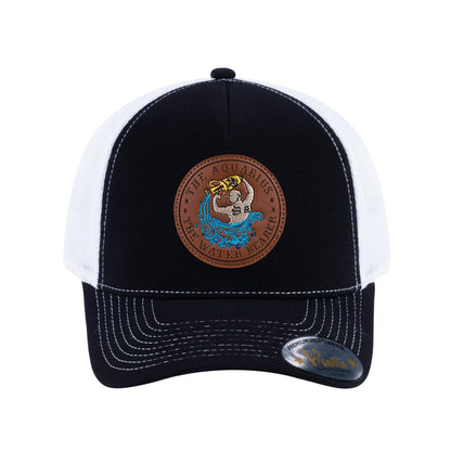 Aquarius Zodiac V2 5-Panel Trucker Hat with Black front and White back