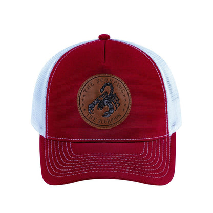 Scorpio Zodiac V2 5-Panel Trucker Hat with Burgundy front and White back