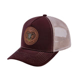 Aries Zodiac V2 5-Panel Trucker Hat with Dark Brown front and Khaki back