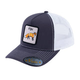Fox V2 5-Panel Trucker Hat with Dark Grey front and White back