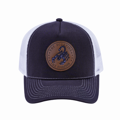 Scorpio Zodiac V2 5-Panel Trucker Hat with Dark Grey front and White back