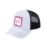Flamingo V2 5-Panel Trucker Hat with White front and Black back