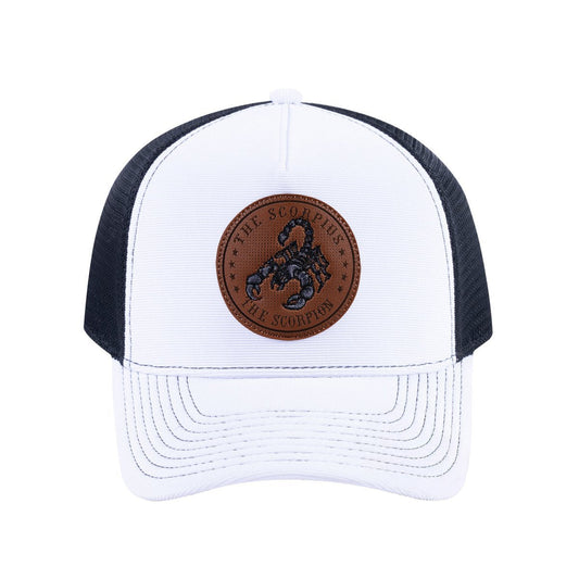 Scorpio Zodiac V2 5-Panel Trucker Hat with White front and Black back