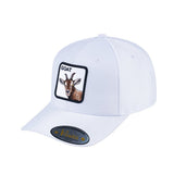Goat V2 5-Panel Trucker Hat with White front and White back