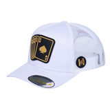 Winner Poker 10JQKA 5-Panel Trucker Hat - White front / White back / WINNER1