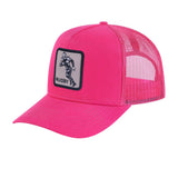 Rugby 5-Panel Trucker Hat with Pink front and Pink back