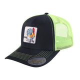 Chicken 6-Panel Trucker Hat with Black front and Green back