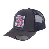 Embroidered Proud To Say Made In US - 6 Panel Trucker Hat - Dark Grey