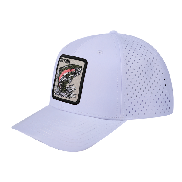 My Fish 6-Panel Microfiber Laser Hole Trucker Hat