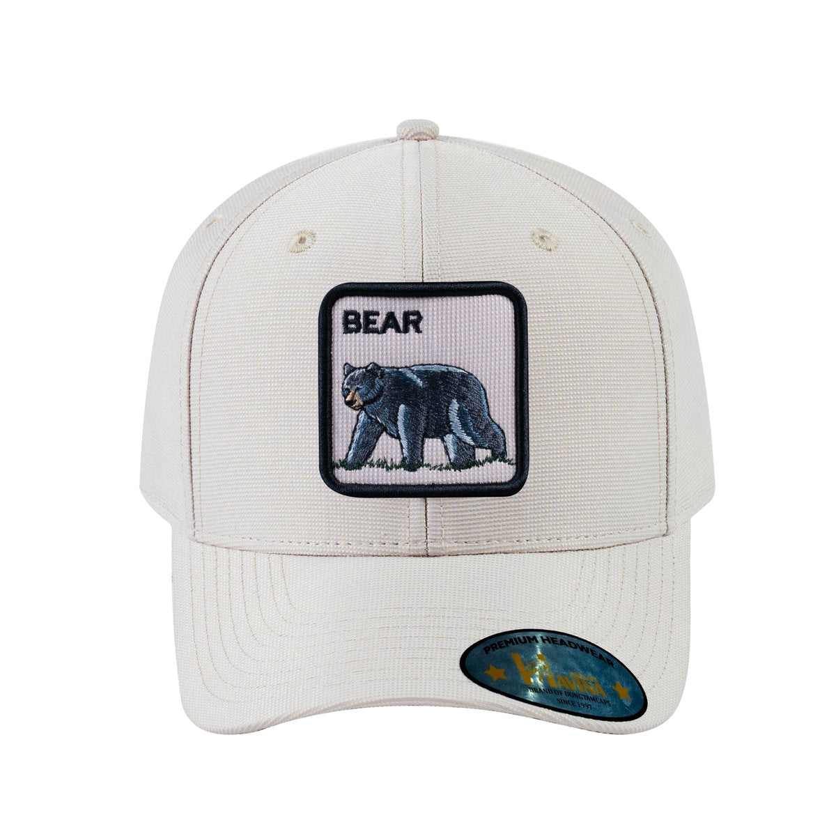 Bear V2 6-Panel Baseball Cap with Beige front and Beige back