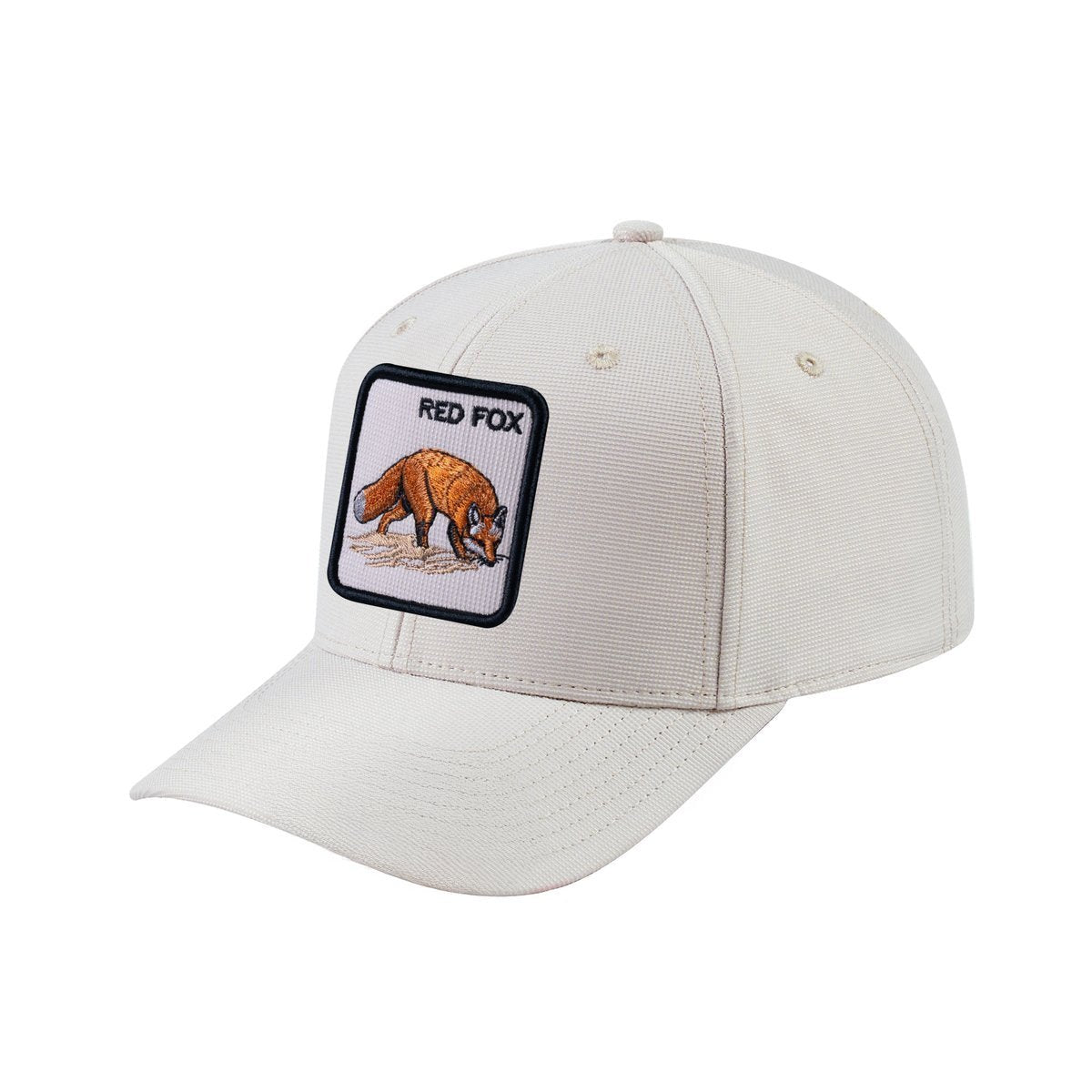 Red Fox V2 6-Panel Baseball Cap with Beige front and Beige back