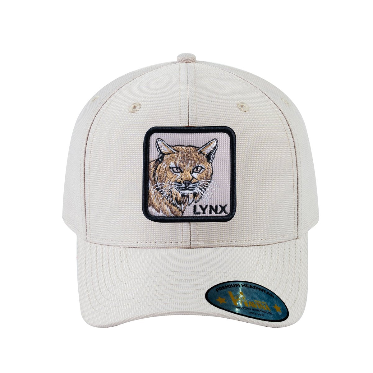 Lynx V2 6-Panel Baseball Cap with Beige front and Beige back