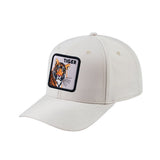 Tiger V2 6-Panel Baseball Cap with Beige front and Beige back