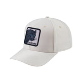 Leopard V2 6-Panel Baseball Cap with Beige front and Beige back