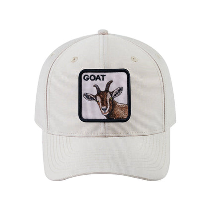 Goat V2 6-Panel Baseball Cap with Beige front and Beige back