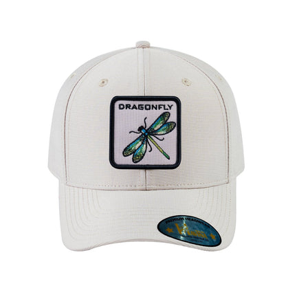 Dragonfly V2 6-Panel Baseball Cap with Beige front and Beige back
