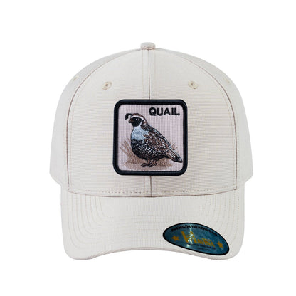 Quail V2 6-Panel Baseball Cap with Beige front and Beige back