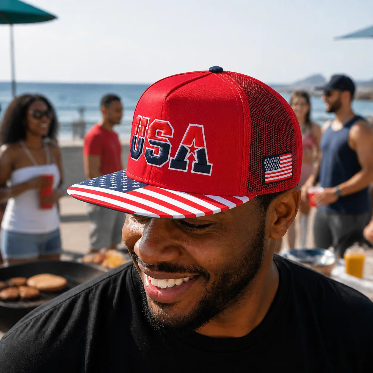 Illustrative USA Hats lifestyle scene